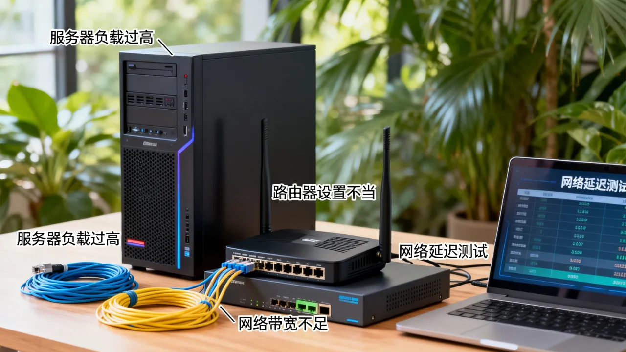 宽带服务器延迟高的原因有哪些，怎么解决延迟问题？