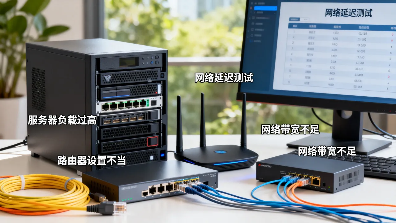 宽带服务器延迟高的原因有哪些，怎么解决延迟问题？