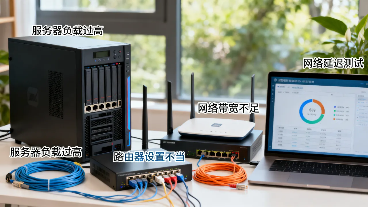 宽带服务器延迟高的原因有哪些，怎么解决延迟问题？