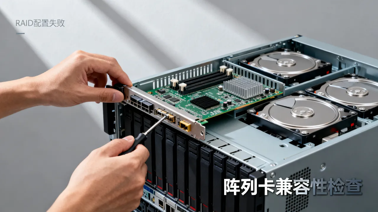 为什么服务器做不了RAID？阵列卡不支持怎么办