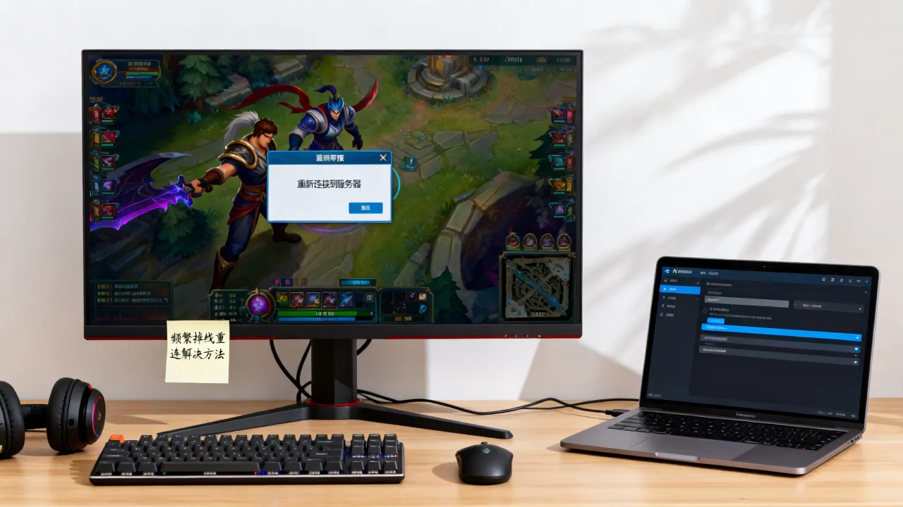 为什么lol一直提示重新连接到服务器，英雄联盟频繁掉线重连怎么解决