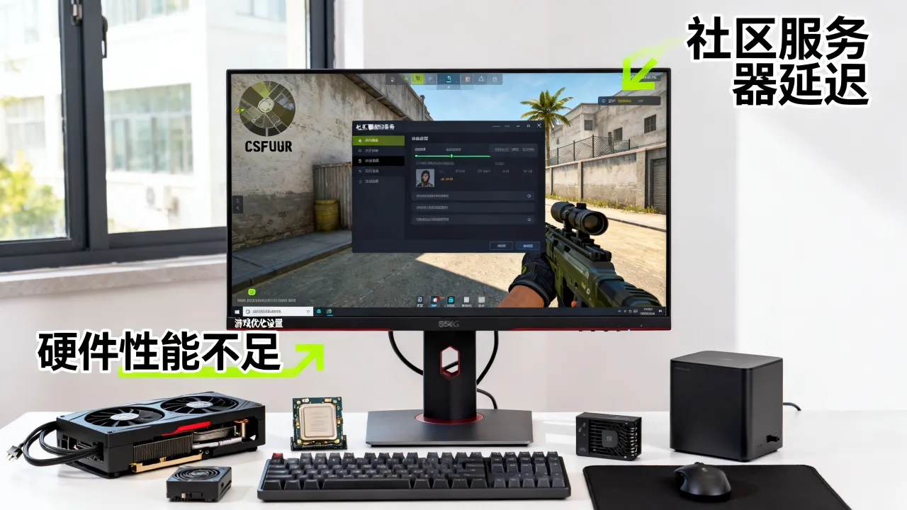为什么csgo社区服务器帧数低，怎么提高fps？