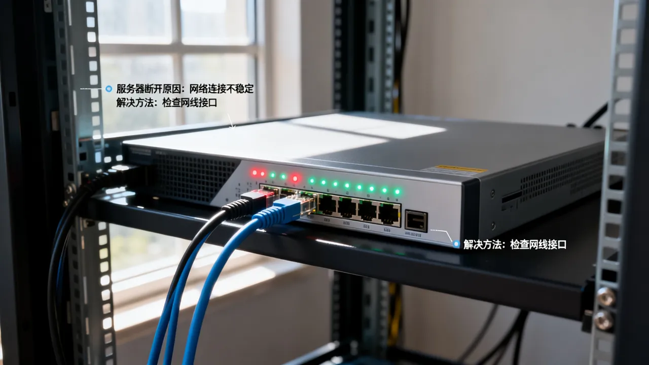 为什么服务器每次断开，服务器频繁掉线怎么解决？