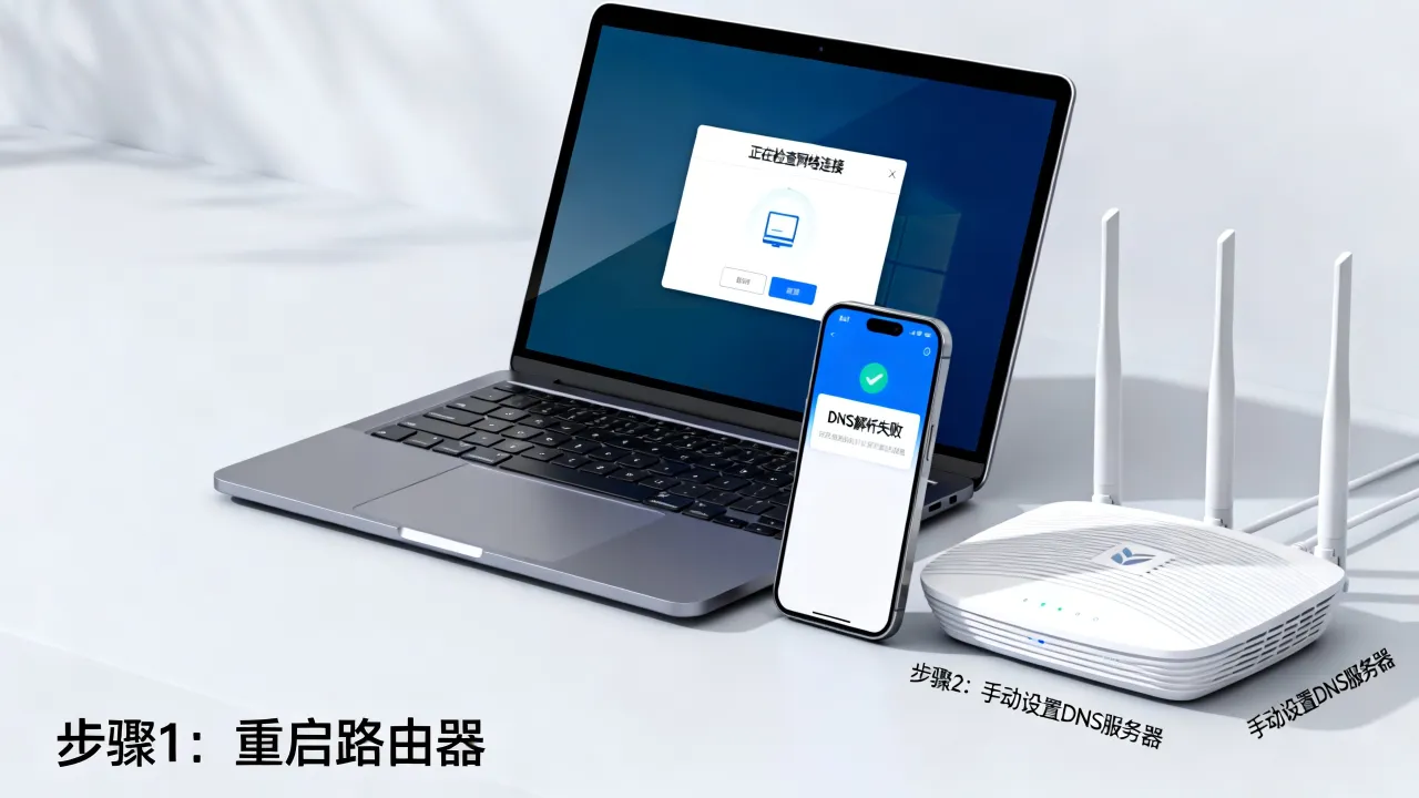 宽带dns服务器异常怎么解决？dns无法解析网址怎么办