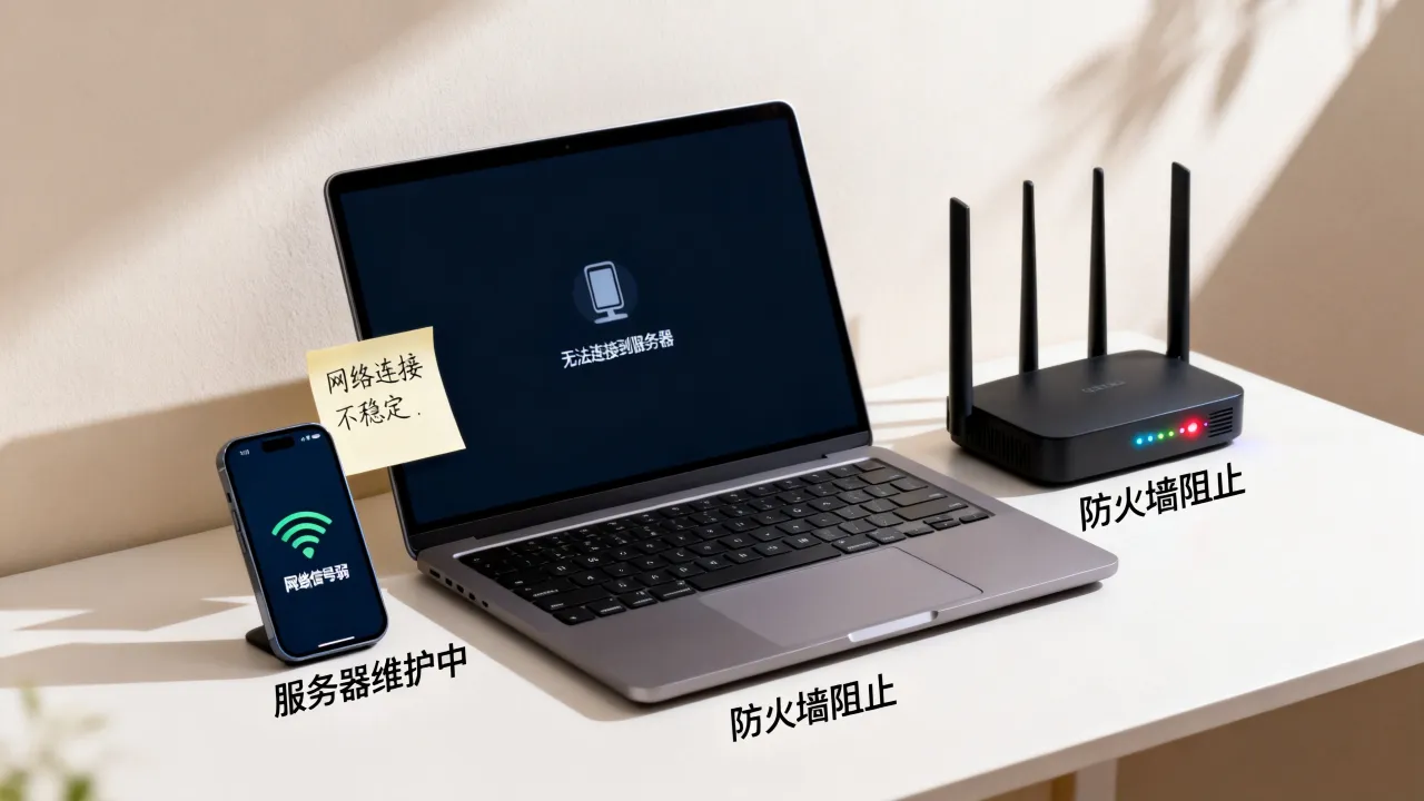 sw为什么无法连接到服务器，原因及快速解决方法
