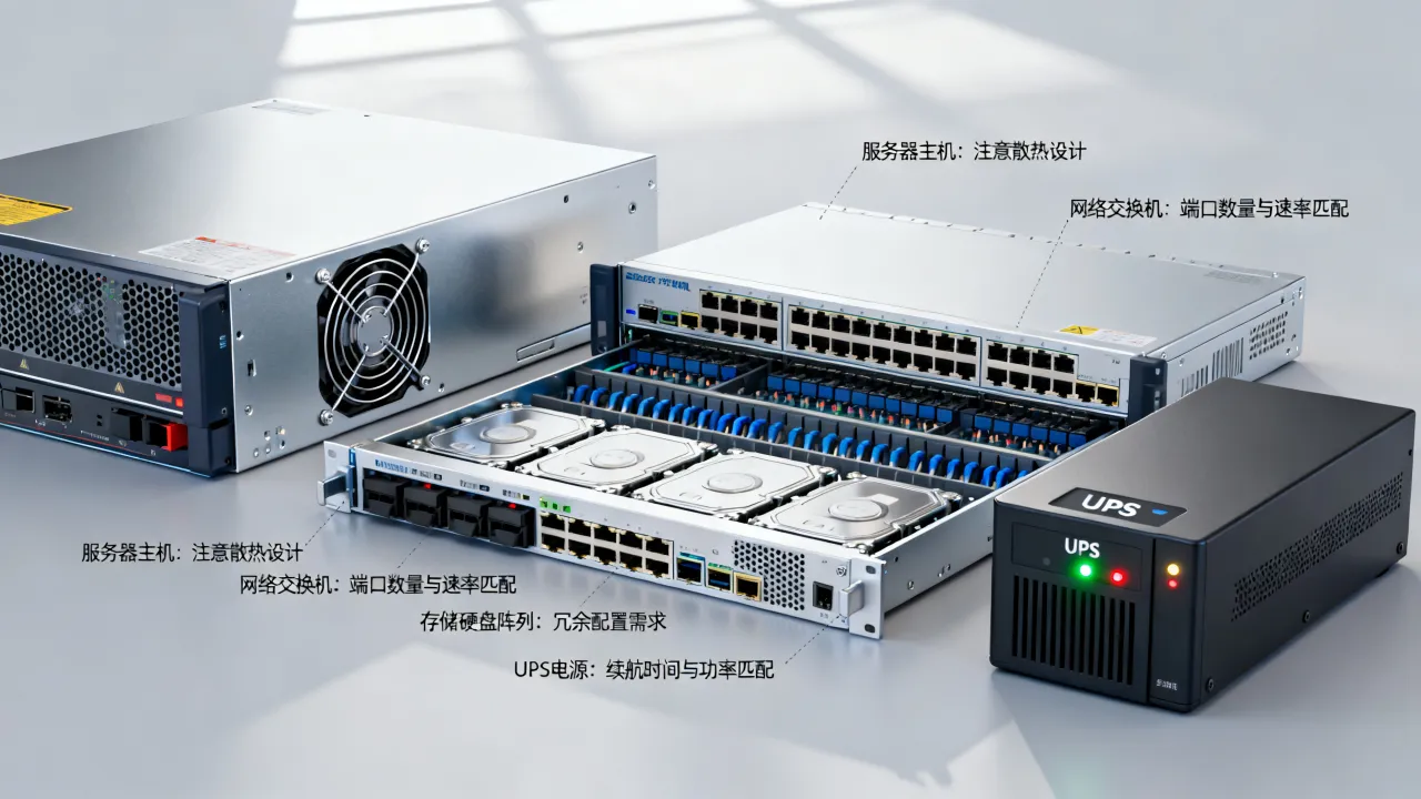 服务器运维硬件是哪些，主要包括哪些种类和选购注意事项