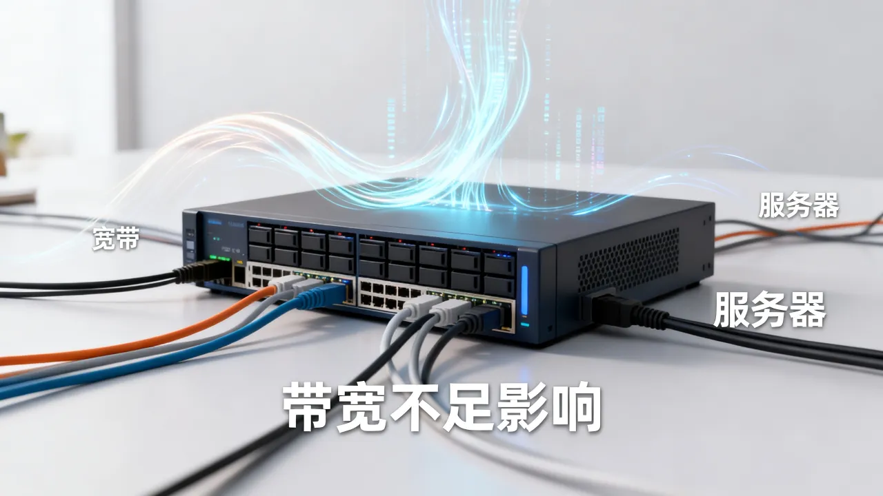 宽带和服务器有什么关系？，带宽不足对服务器有什么影响？