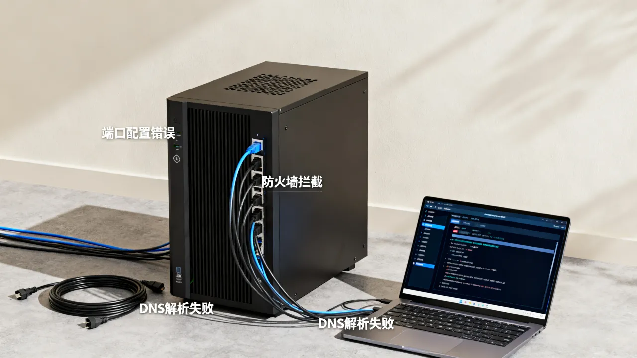 搭建web服务器为什么访问不到，网站无法访问怎么解决