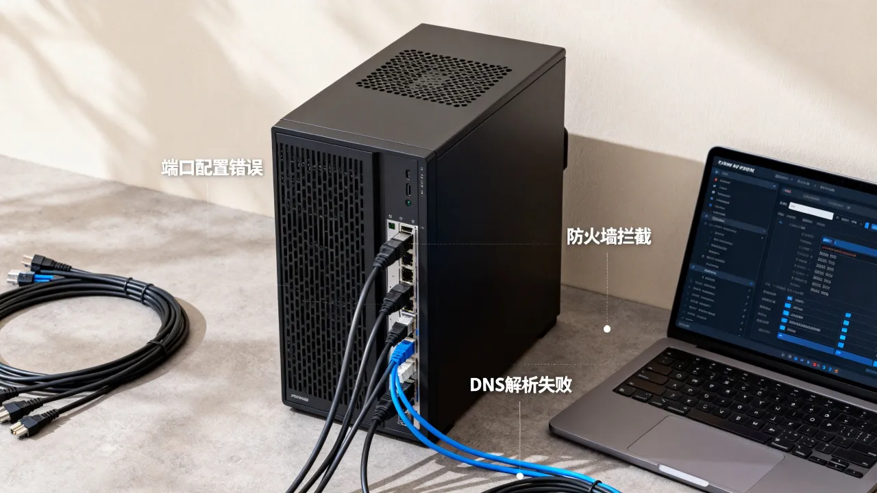 搭建web服务器为什么访问不到，网站无法访问怎么解决