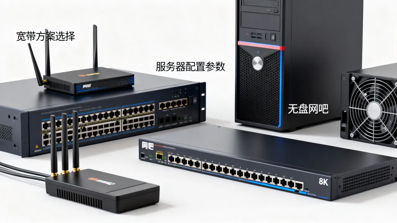 网吧宽带及服务器方案怎么选？网吧无盘服务器配置需要多少钱