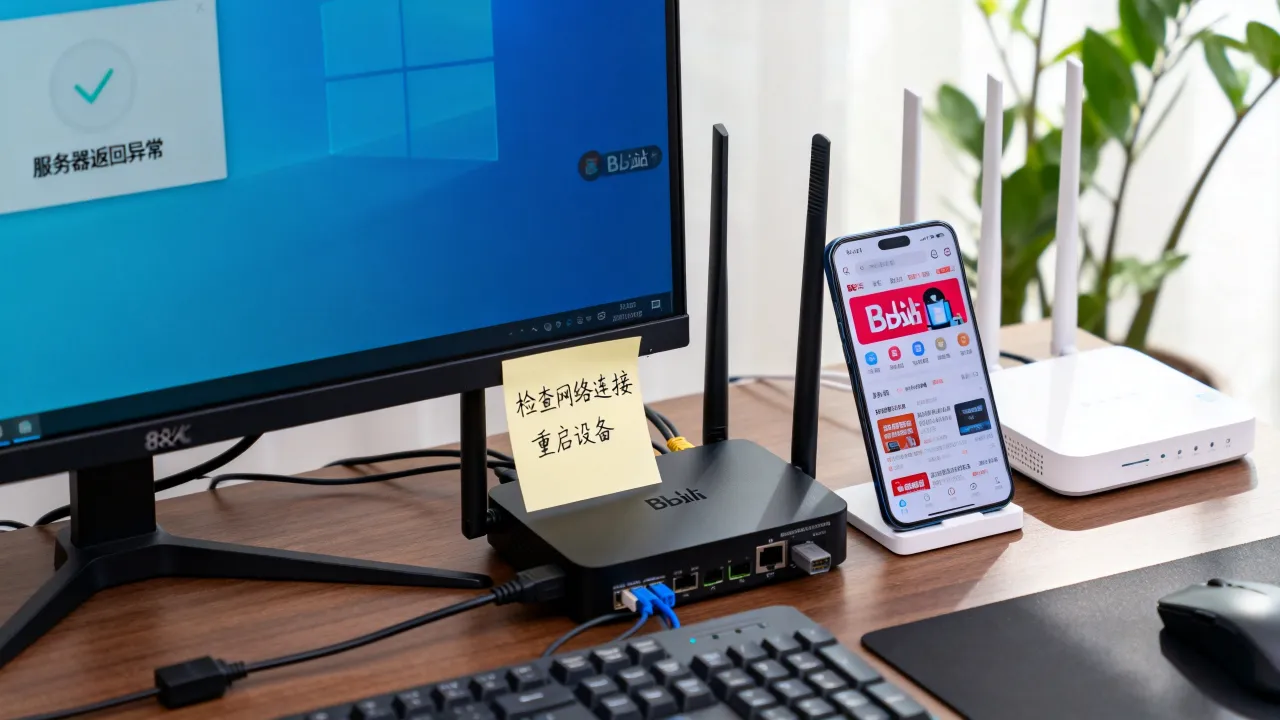 为什么B站总是服务器返回异常，B站服务器异常怎么解决？