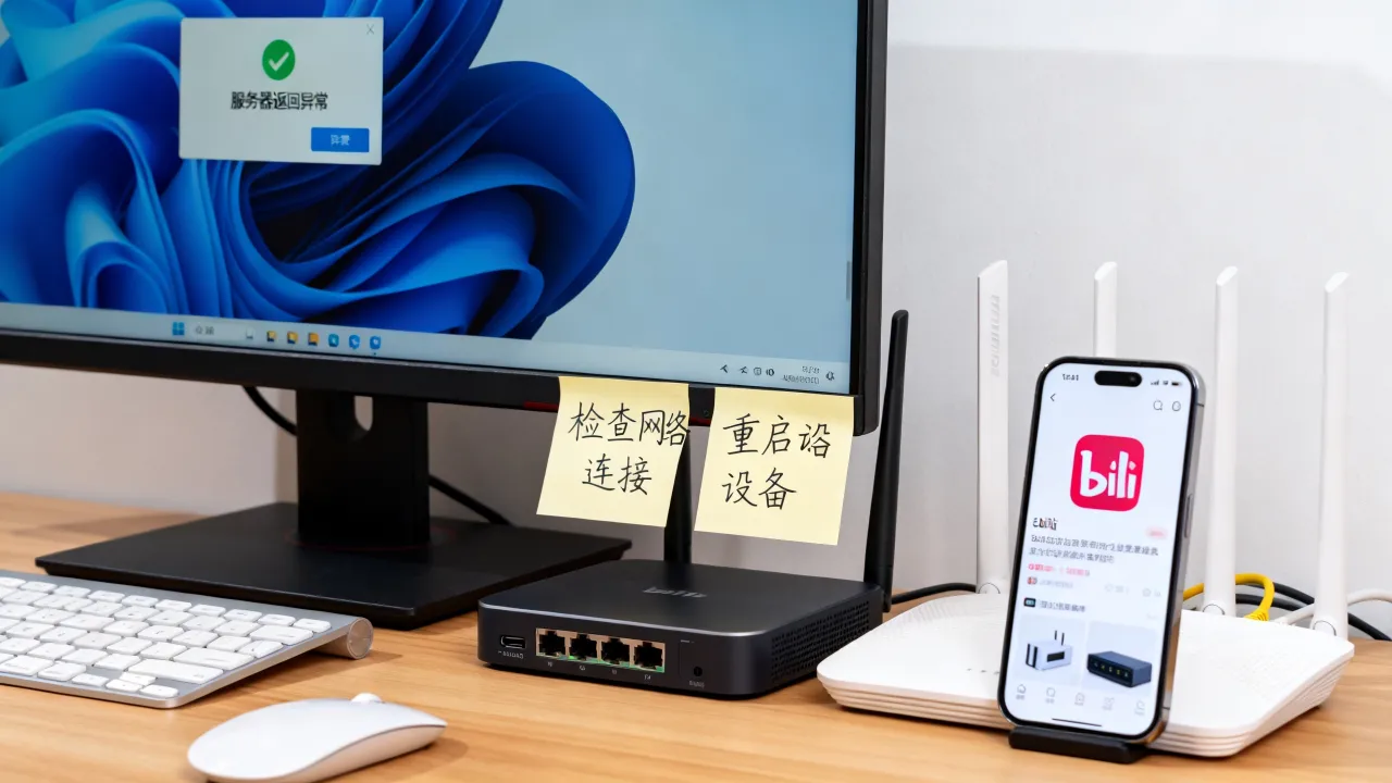 为什么B站总是服务器返回异常，B站服务器异常怎么解决？