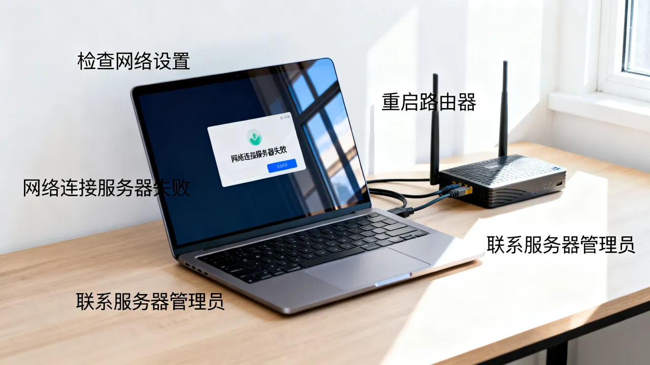 为什么有网络cs连接到服务器，网络连接服务器失败如何解决？