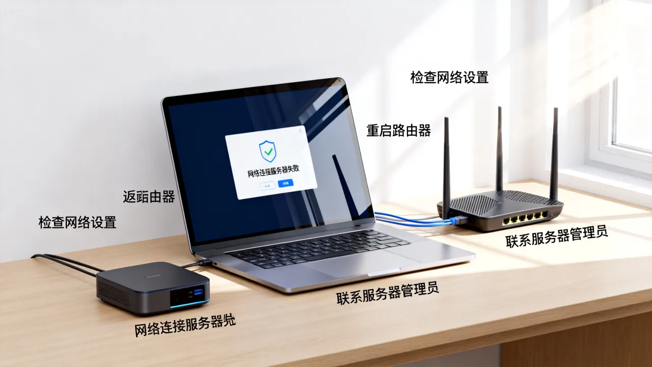 为什么有网络cs连接到服务器，网络连接服务器失败如何解决？