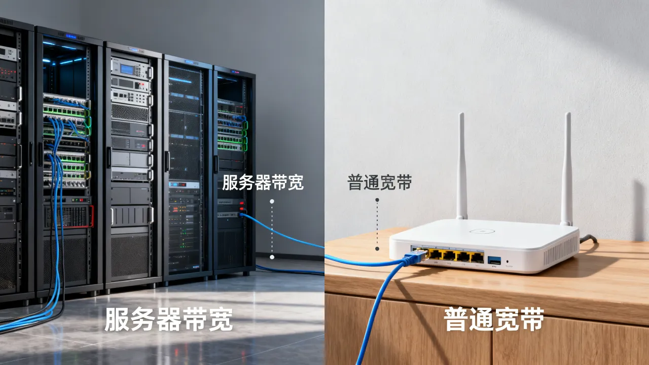 服务器带宽和普通宽带区别大吗，服务器带宽和普通宽带选哪个合适
