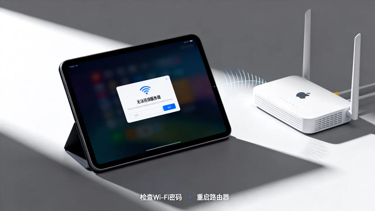 ipad为什么连不上服务器，苹果平板连不上无线网是什么原因？