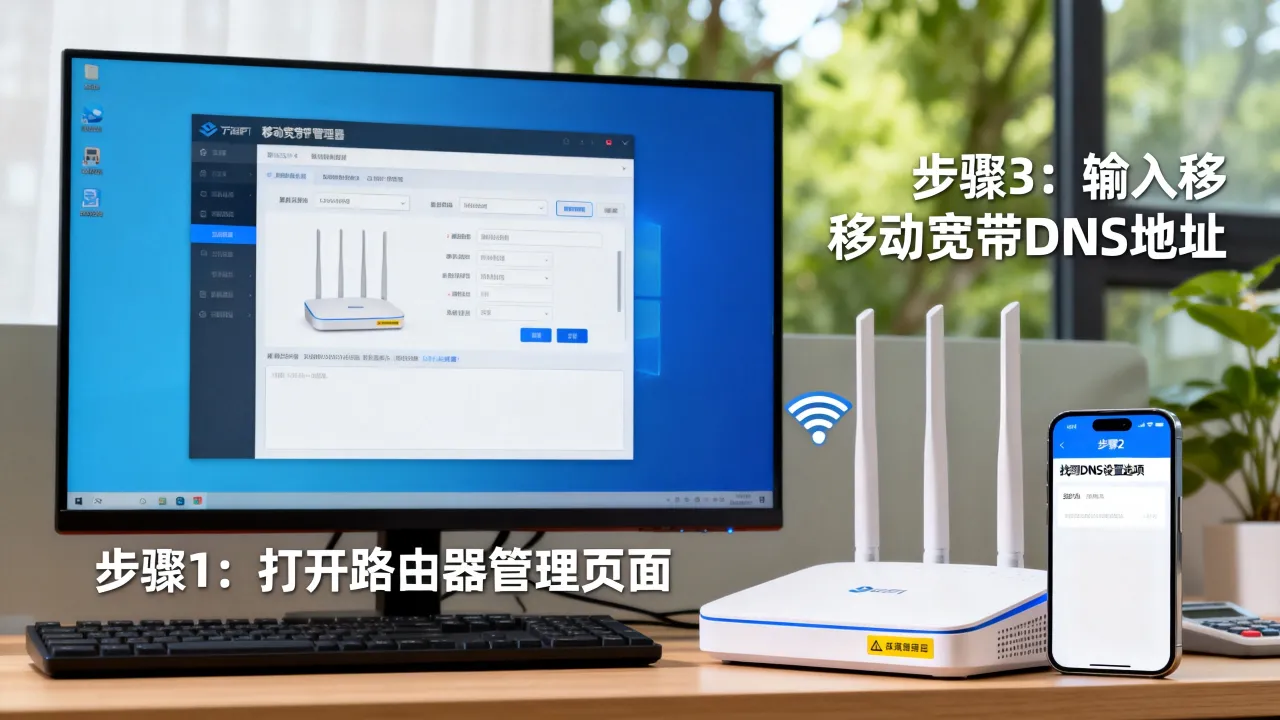 移动宽带的dns服务器如何设置？，移动宽带dns怎么设置