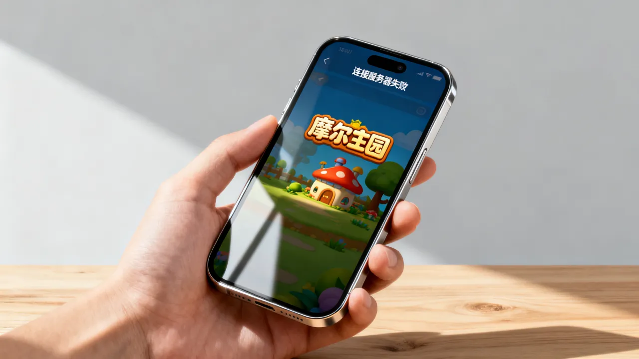为什么摩尔庄园服务器一直连接不上，是什么原因