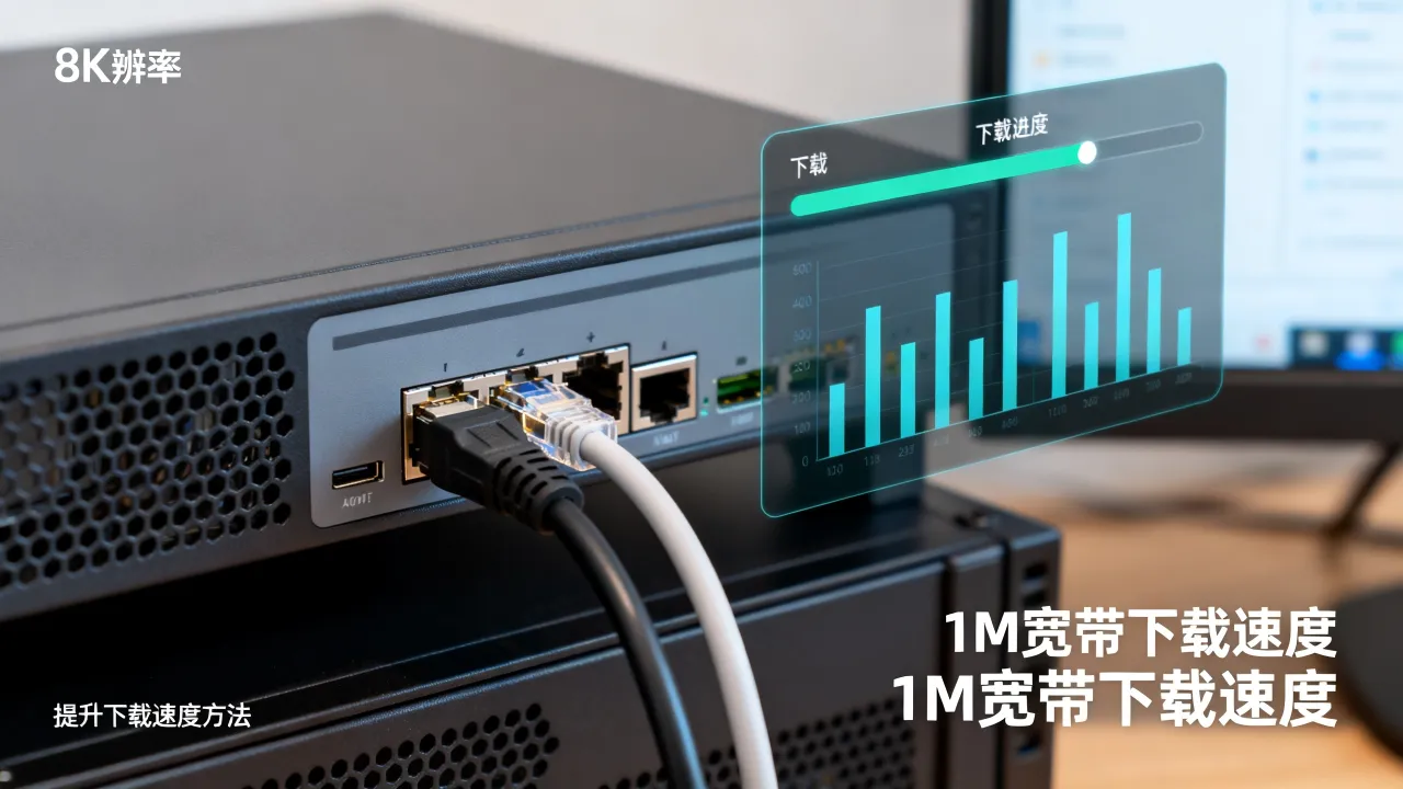 服务器1M宽带下载速度有多快，怎么提升实际下载速度
