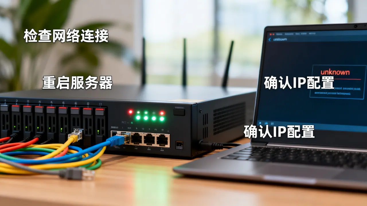 为什么服务器显示unknown，unknown怎么解决？