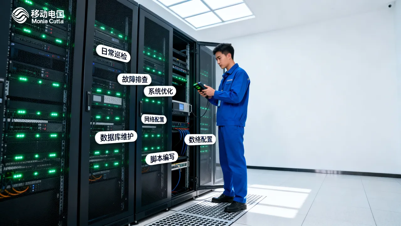 移动公司服务器运维具体做什么，有哪些工作内容和技能要求？