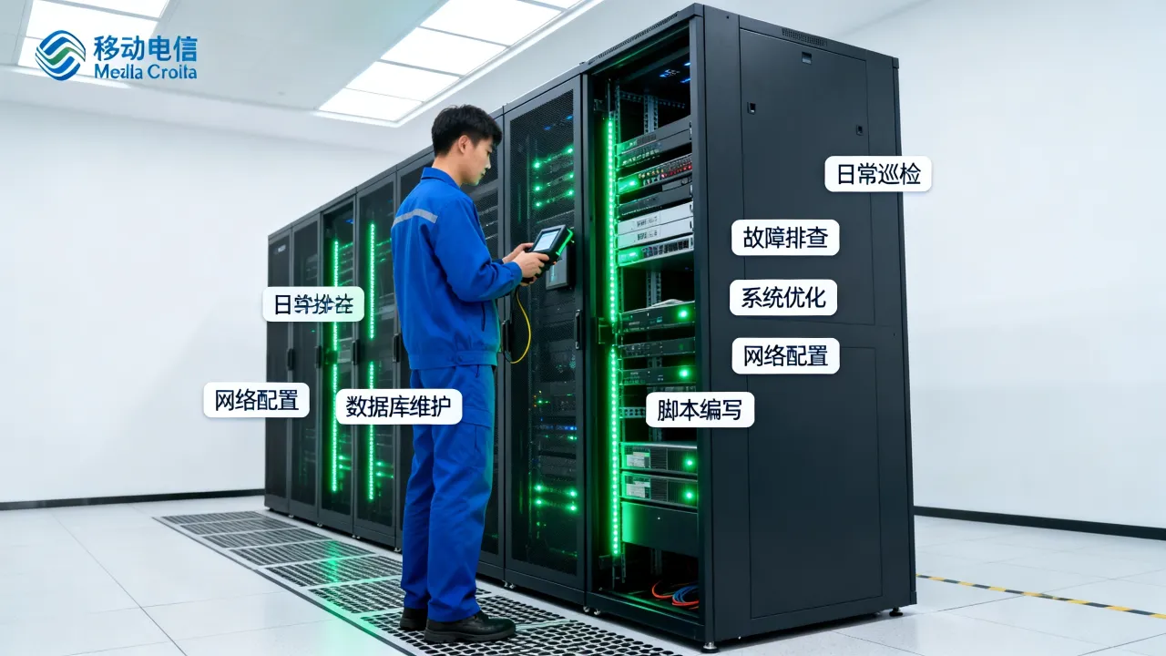 移动公司服务器运维具体做什么，有哪些工作内容和技能要求？