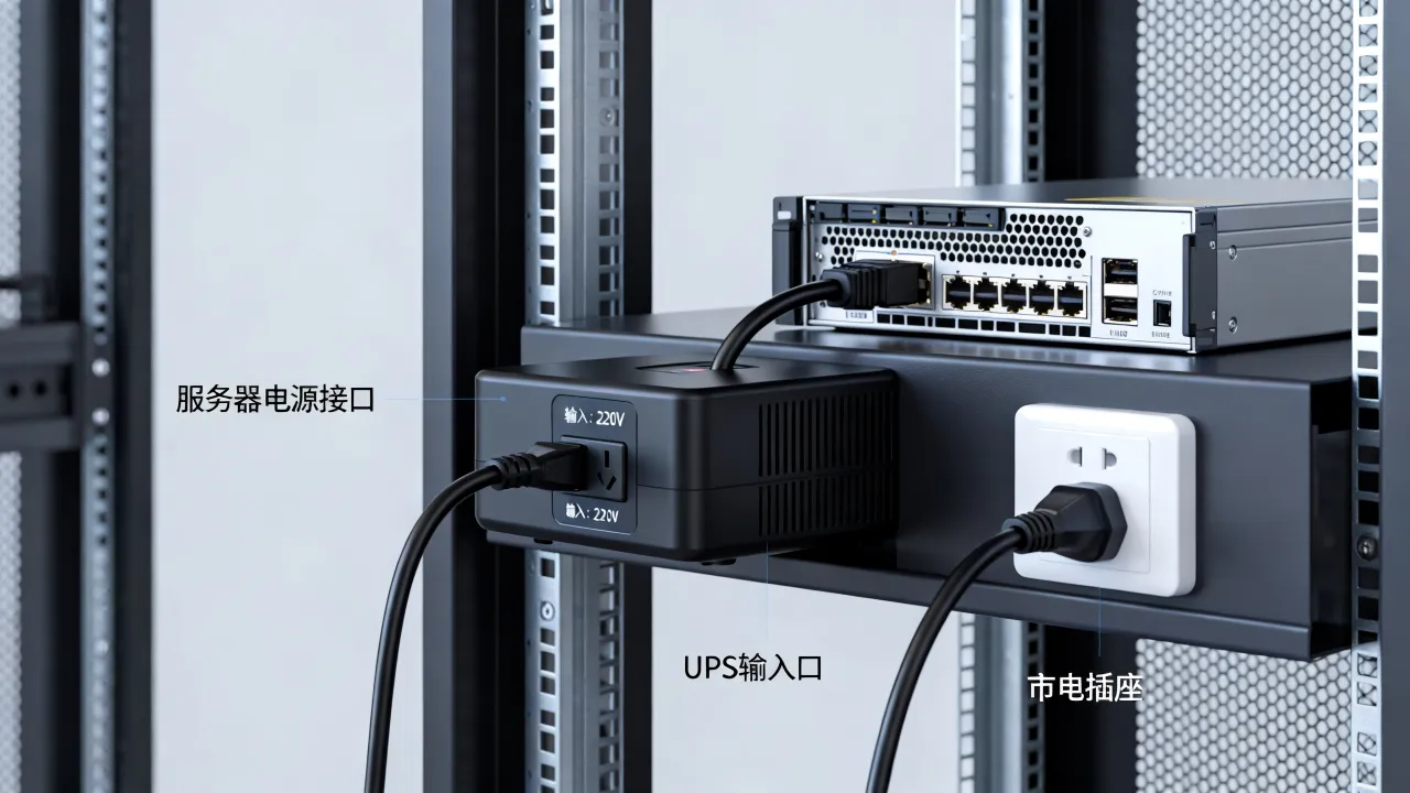为什么要给服务器配ups电源线，服务器ups电源线怎么接？