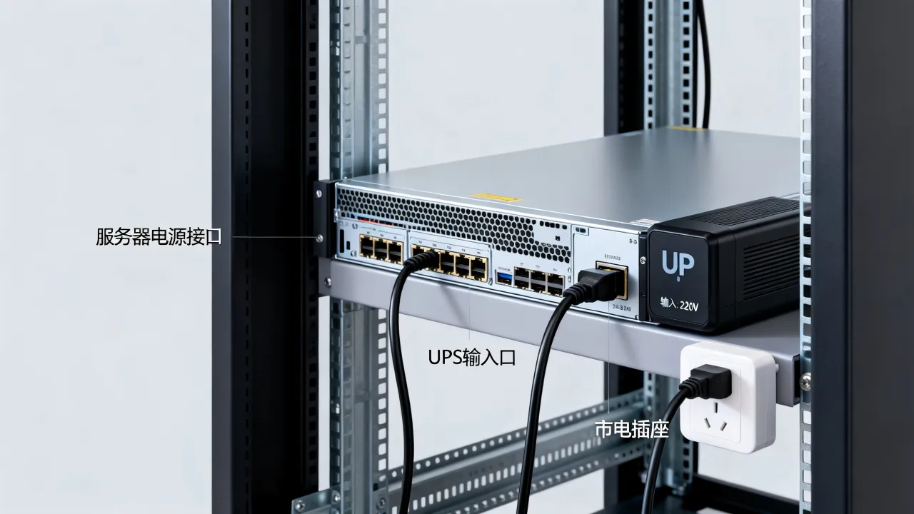 为什么要给服务器配ups电源线，服务器ups电源线怎么接？