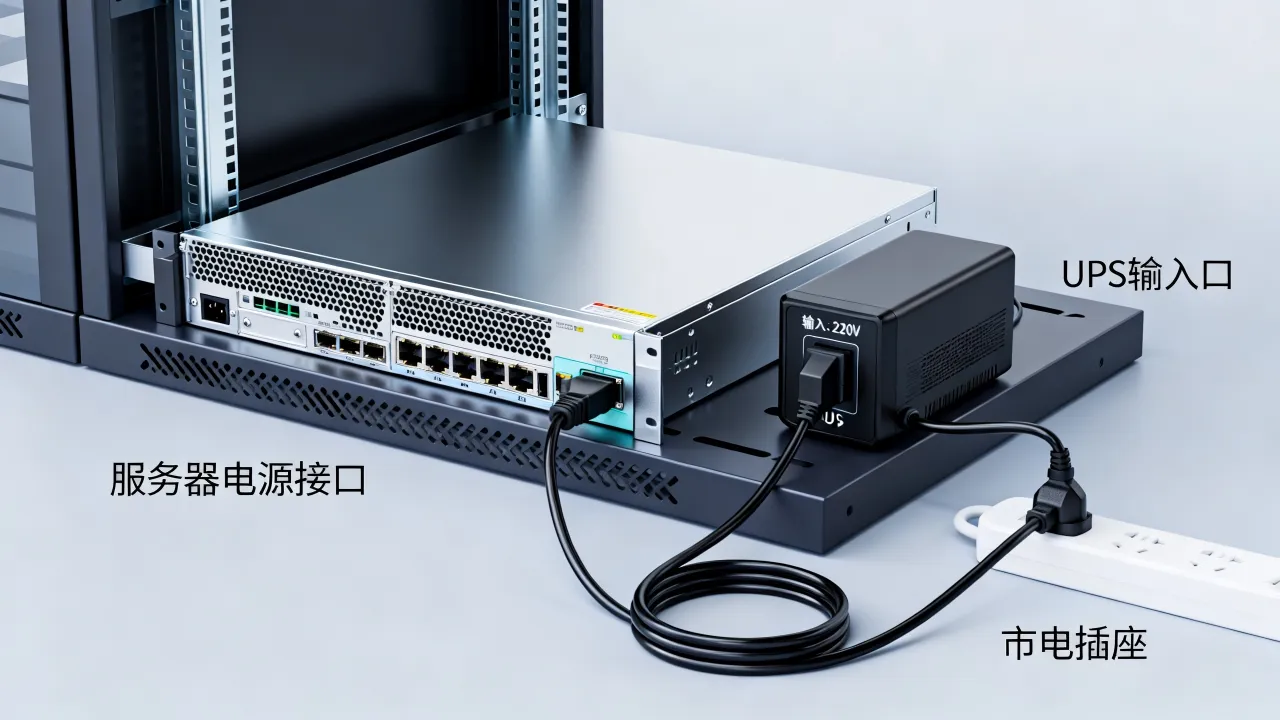 为什么要给服务器配ups电源线，服务器ups电源线怎么接？