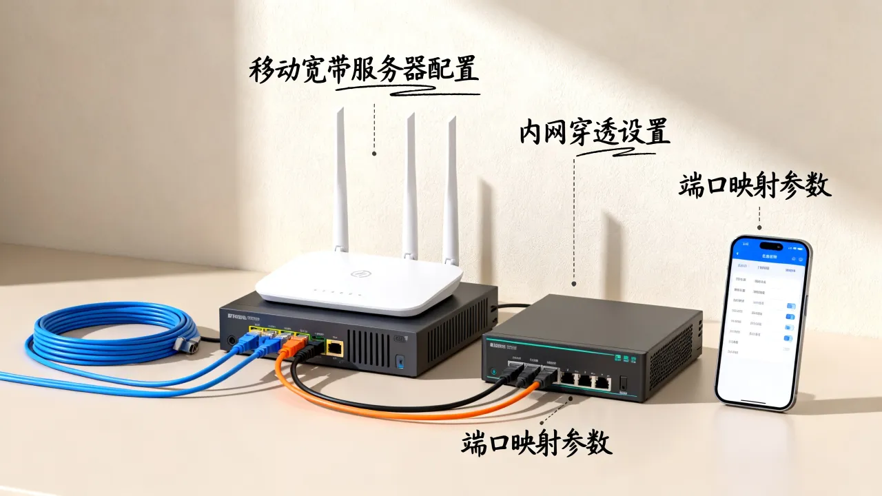 移动宽带建服务器地址怎么做，无公网IP如何内网穿透端口映射