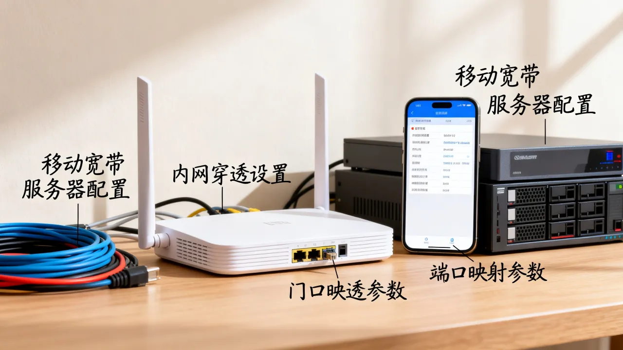 移动宽带建服务器地址怎么做，无公网IP如何内网穿透端口映射