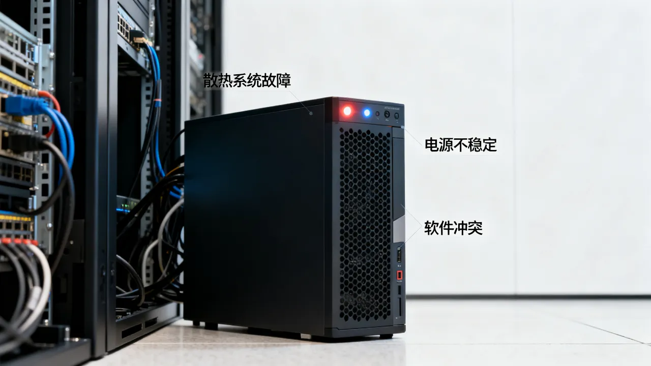 服务器为什么老是关机，服务器频繁自动关机是什么原因