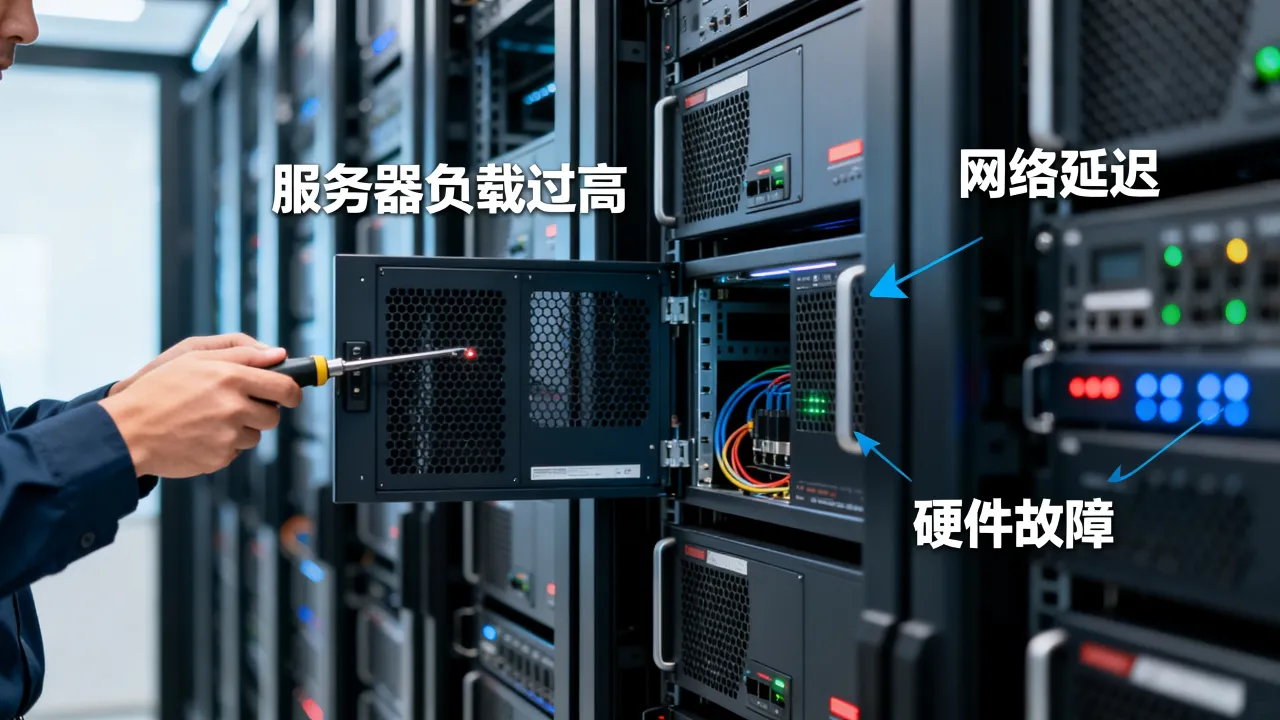 服务器为什么总卡顿，服务器卡顿是什么原因怎么解决