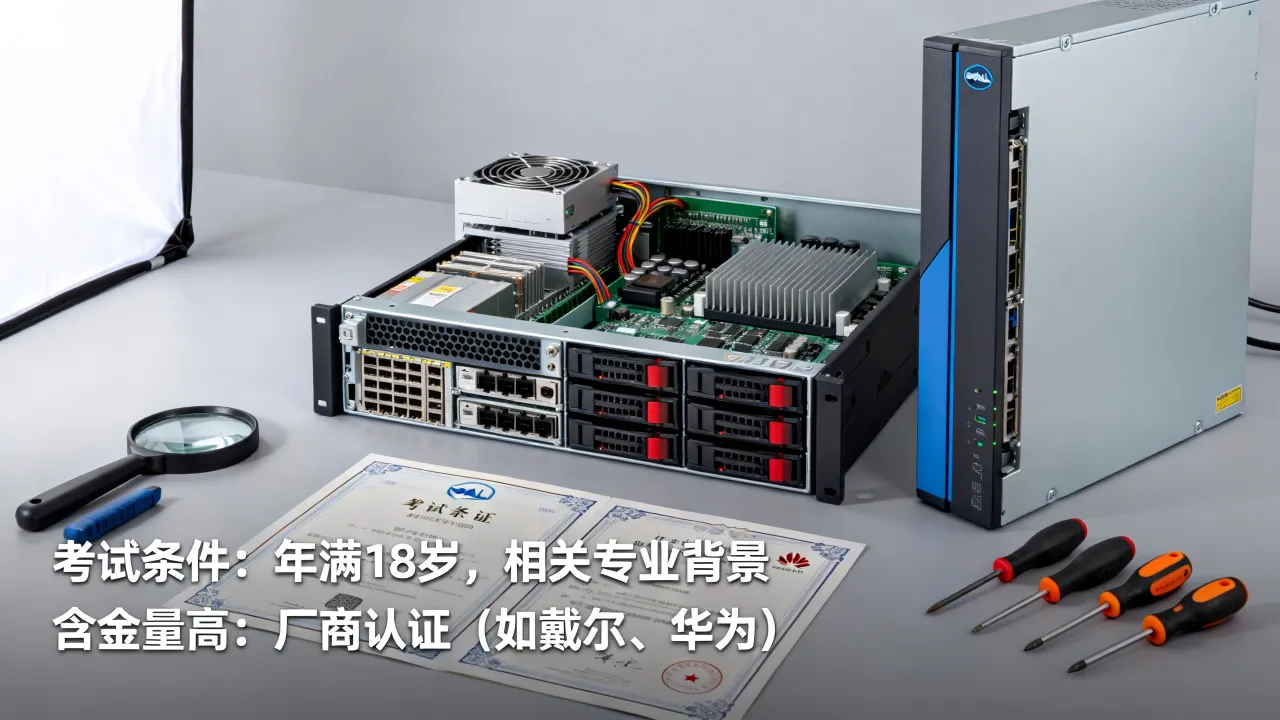 服务器硬件运维证书哪个含金量高？硬件运维证书怎么考需要什么条件