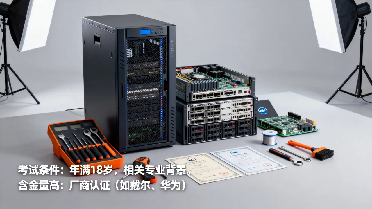 服务器硬件运维证书哪个含金量高？硬件运维证书怎么考需要什么条件