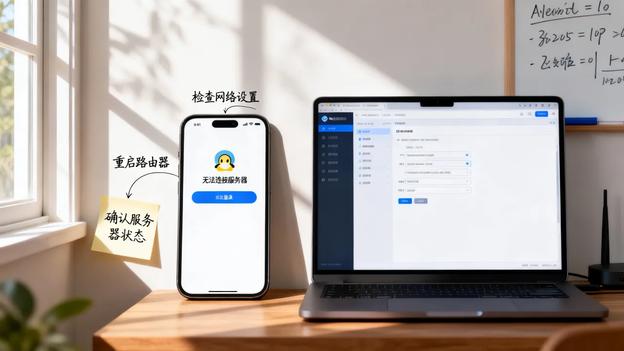 为什么qq无法链接网络连接服务器失败怎么办，如何解决？