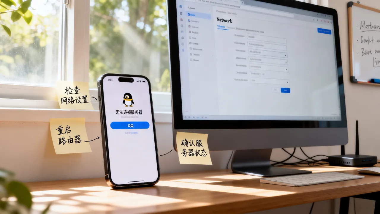为什么qq无法链接网络连接服务器失败怎么办，如何解决？
