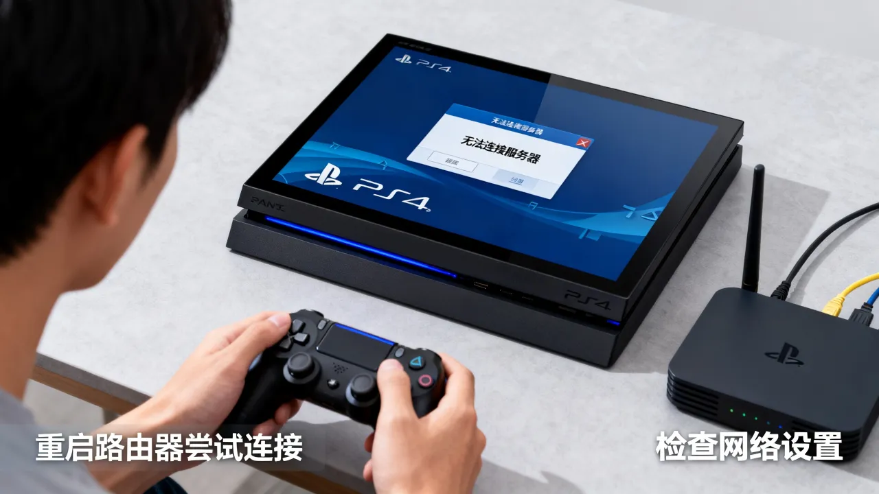 PS4为什么显示无法连接服务器，PS4无法连接服务器怎么解决
