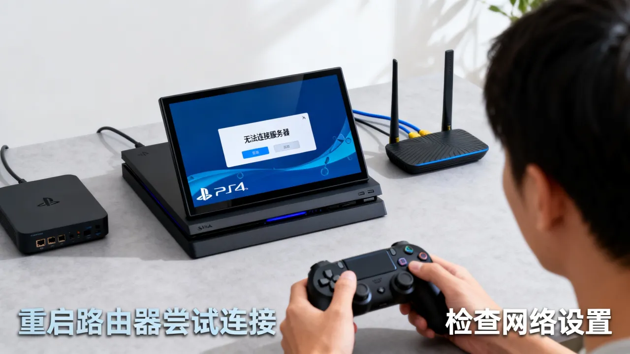 PS4为什么显示无法连接服务器，PS4无法连接服务器怎么解决