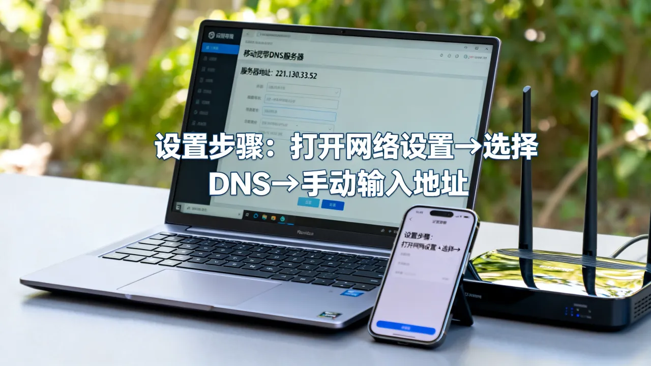 移动宽带的dns服务器地址是什么?怎么设置最快最稳定?
