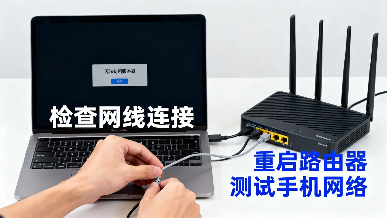 宽带无法访问服务器怎么办，宽带无法访问服务器是什么原因