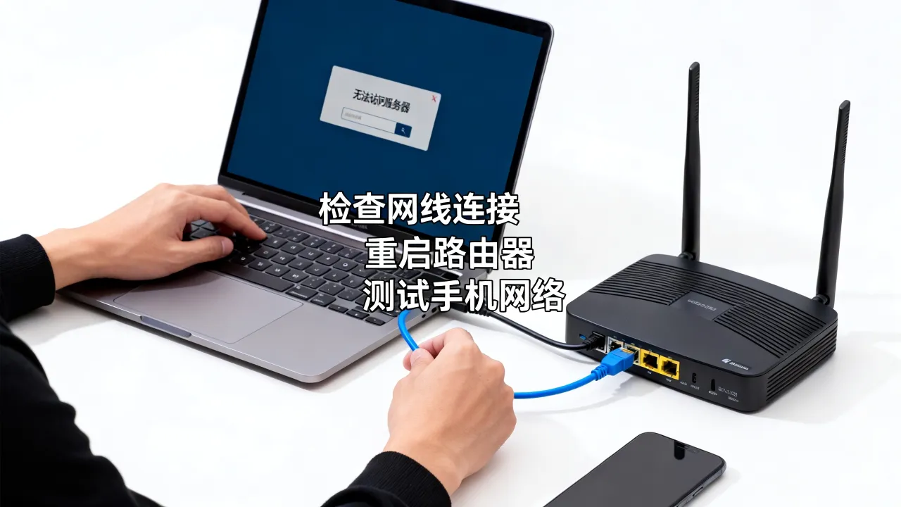 宽带无法访问服务器怎么办，宽带无法访问服务器是什么原因