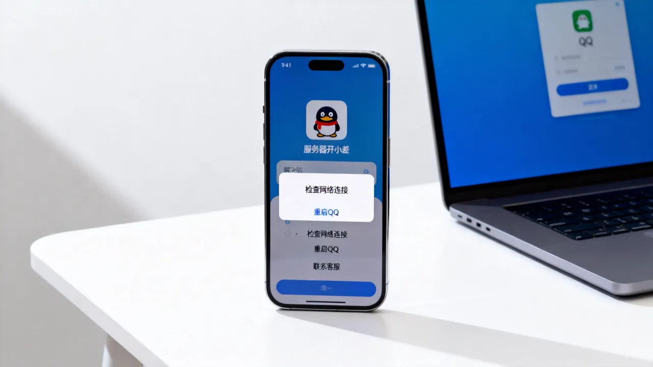 QQ被冻结为什么显示服务器开小差，怎么解决？