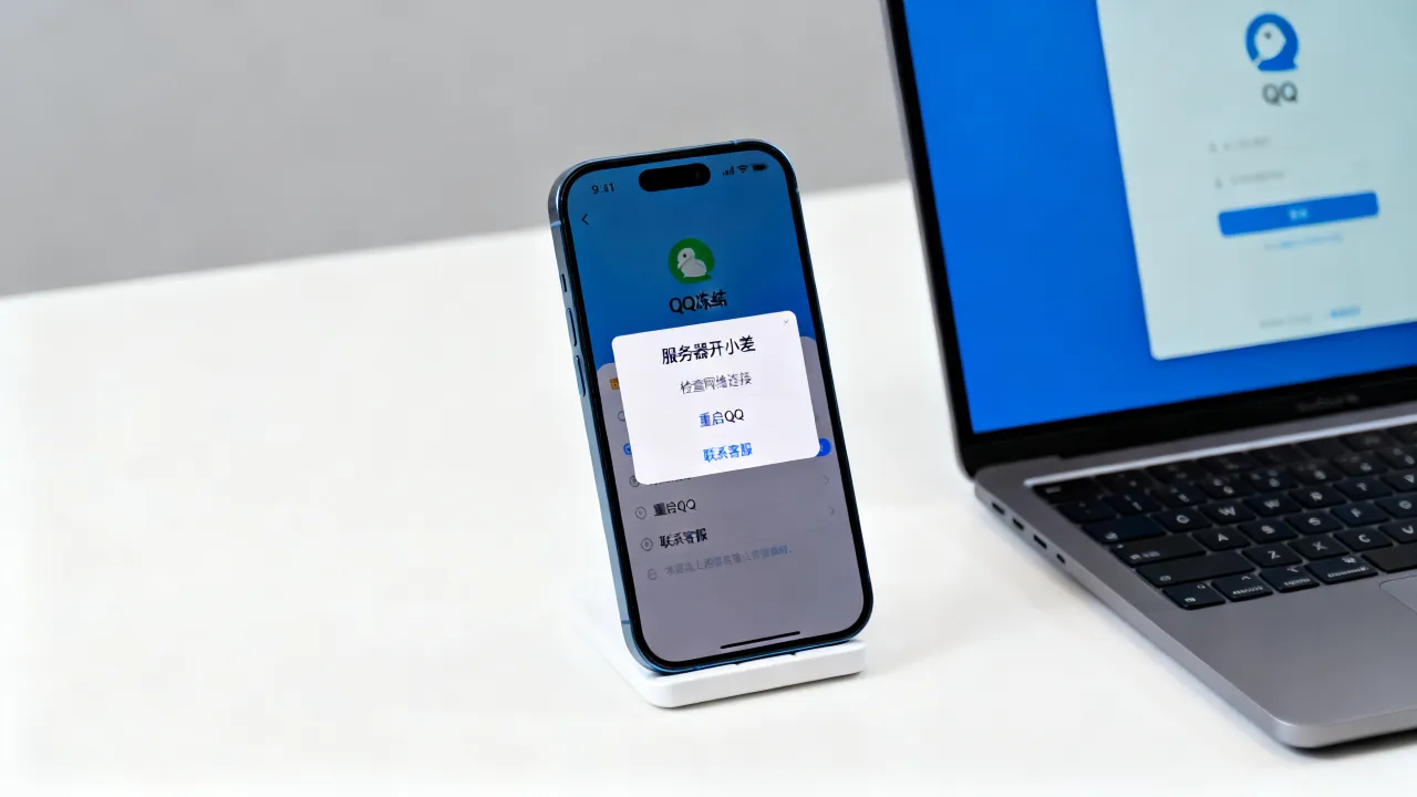 QQ被冻结为什么显示服务器开小差，怎么解决？