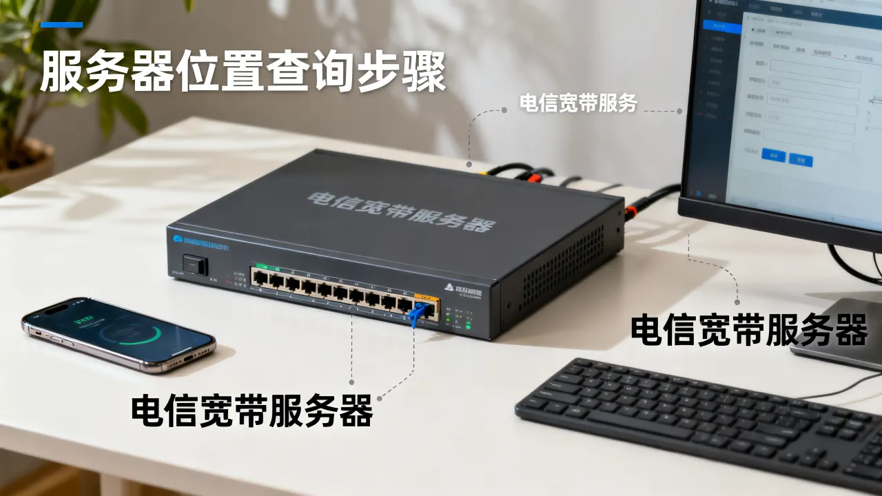 电信宽带服务器在哪里，如何快速查询服务器位置？