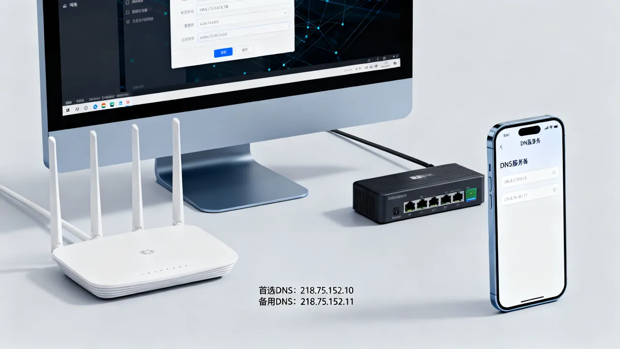 台州电信宽带dns服务器地址是什么，怎么设置？