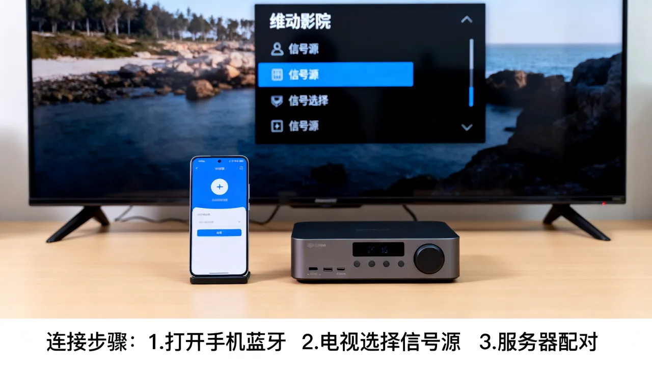 维动影院服务器怎么连接？手机电视看片方法