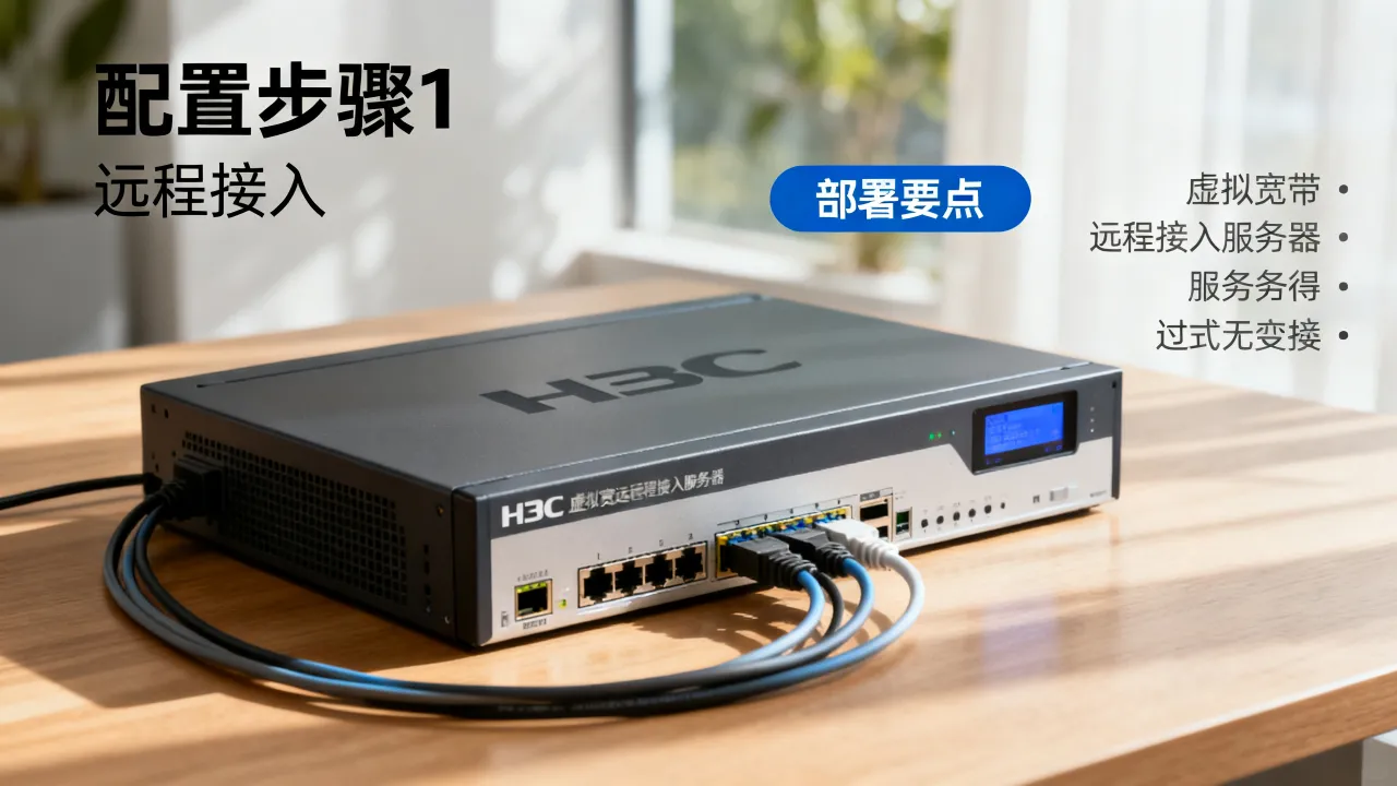 H3C虚拟宽带远程接入服务器怎么配置，虚拟宽带远程接入服务器部署难吗
