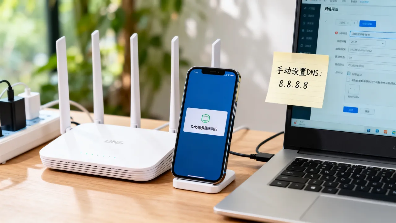 为什么WIFIDNS服务器未响应，怎么解决？