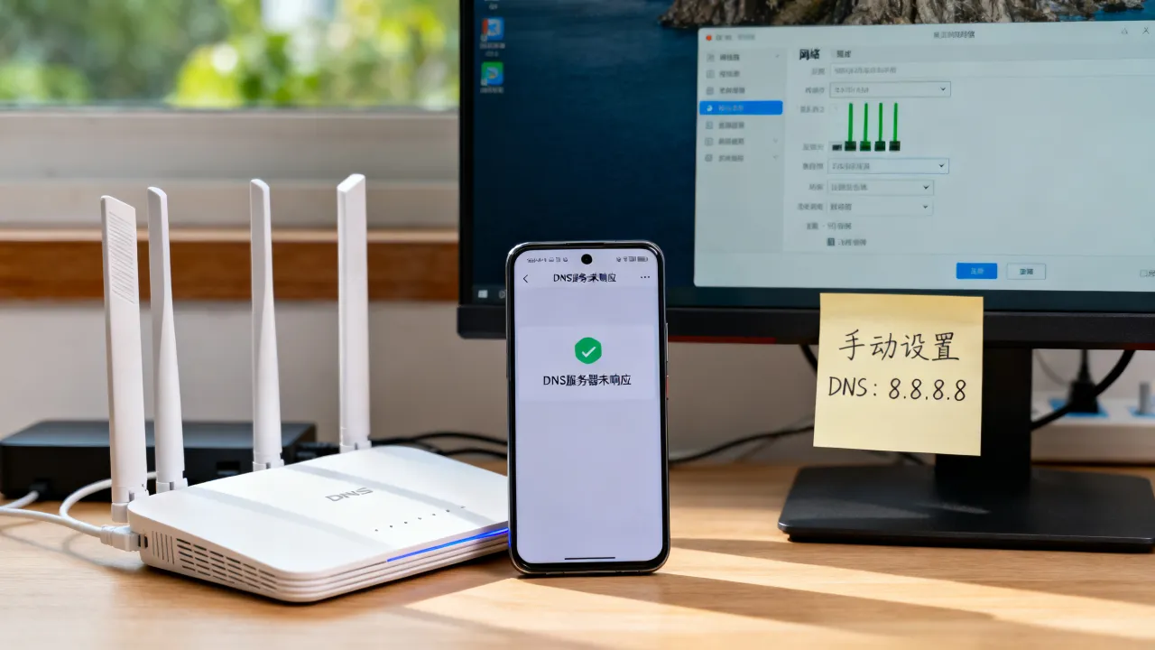 为什么WIFIDNS服务器未响应，怎么解决？